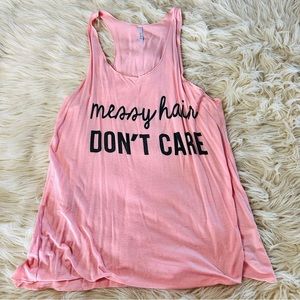 G&G messy hair don’t care sleep tank